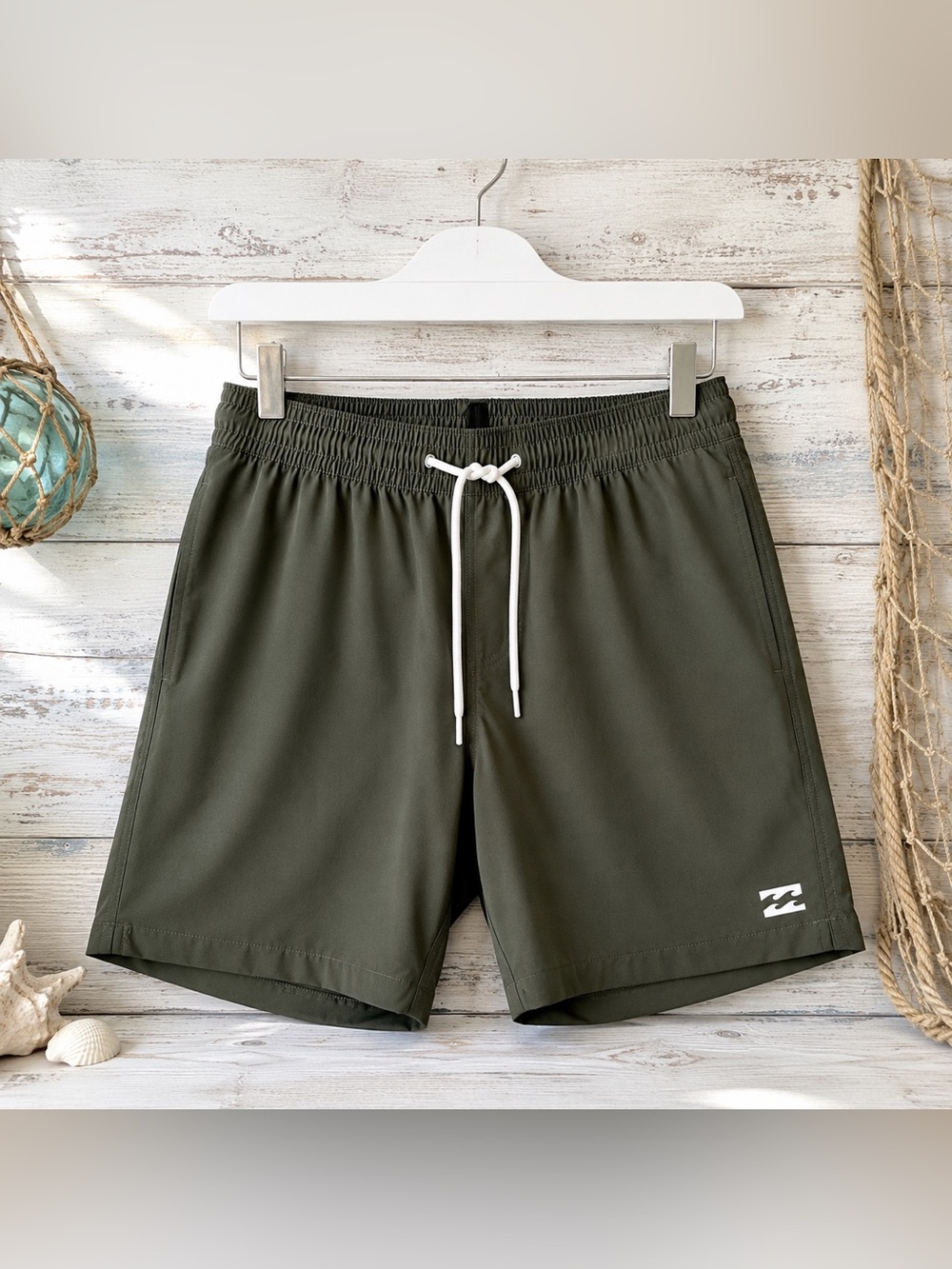 Billabong All Day Layback Boardshorts Olive Green Swim Shorts Sz S NWOT
